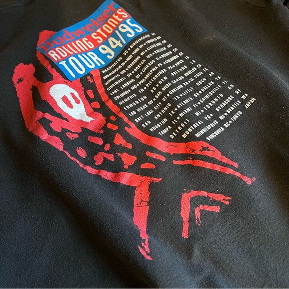 Vintage Rolling Stones Budweiser World tour 94-95 sweatshirt - Picture 4 of 8